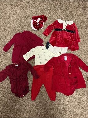 Baby Girl Holiday Outfit Bundle